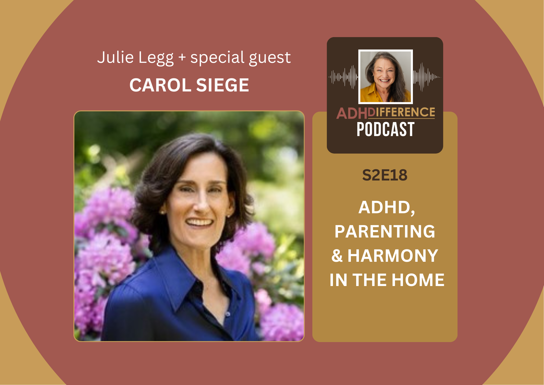 s2E18: ADHD, Parenting & Harmony in the Home + guest Carol Siege, ADHDifference podcast