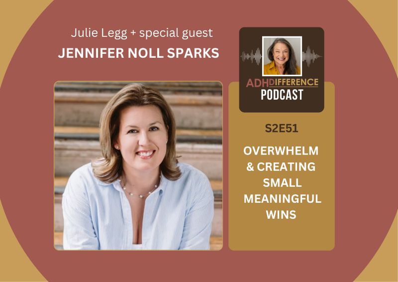 S2E51 Overwhelm & Creating Small Meaningful Wins + guest Jennifer Noll Sparks